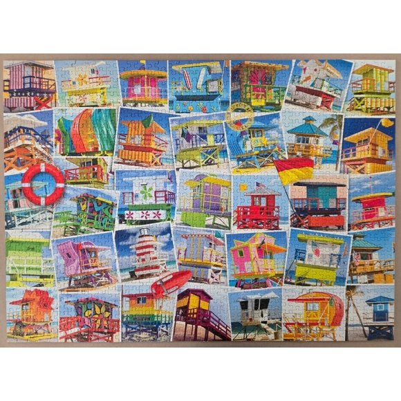 Eurographics "Lifeguard Towers" 1000 Piece Puzzle - Picture 3 of 4